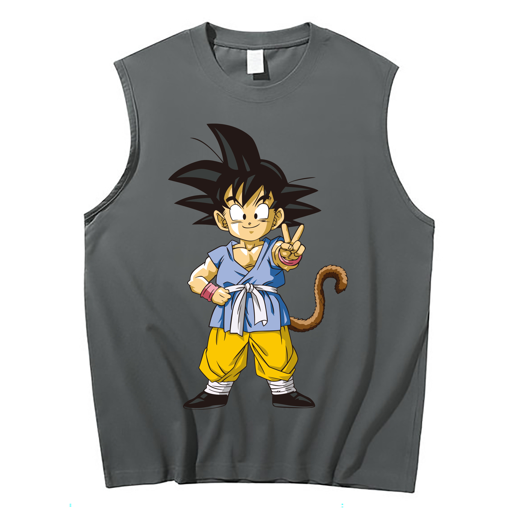 （画像用） ドラゴンボール 孫悟空（そん ごくう）Son Goku カカロット DRAGON BALL Kakarotto コットン100％タンクトップ（フロントプリント）